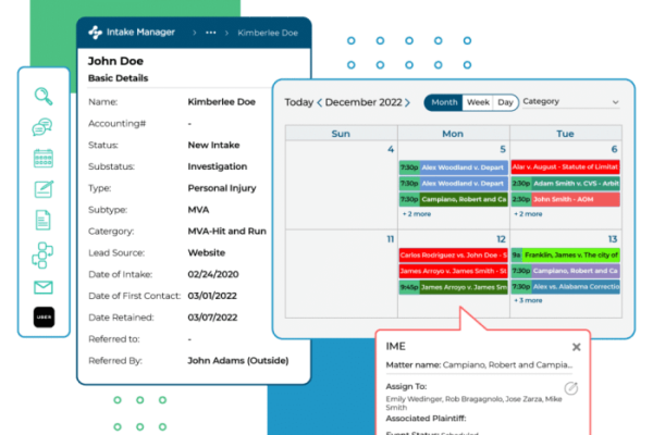 Personal injury crm