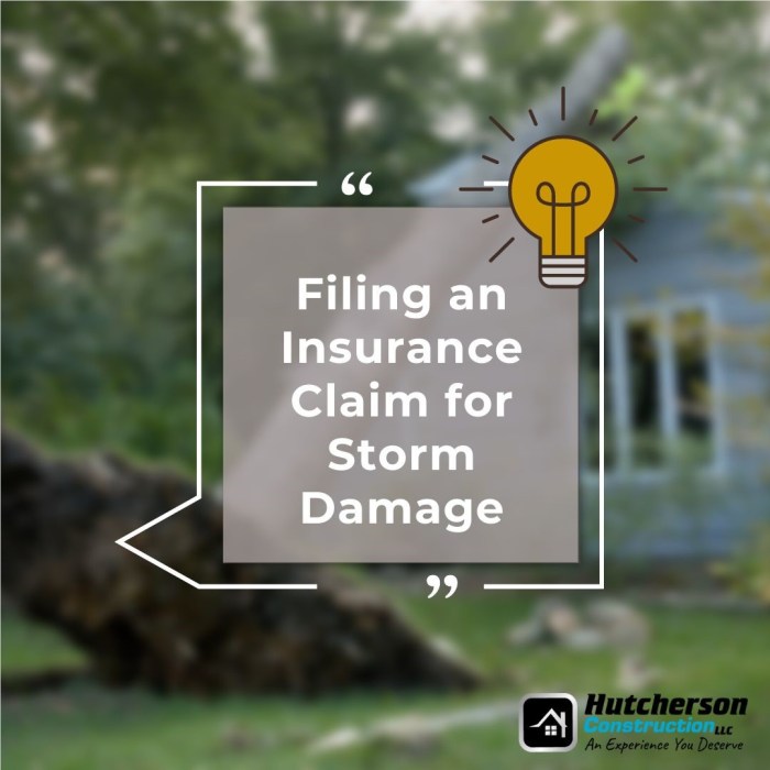 Home insurance claim process after hurricane damage